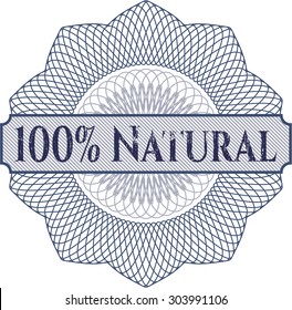 100% Natural abstract rosette