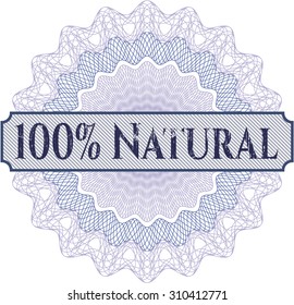 100% Natural abstract rosette