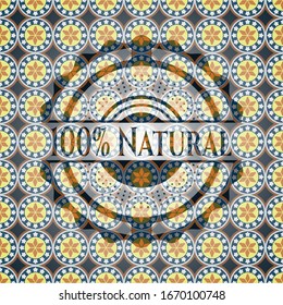 100% Naturarabische Embleme Hintergrund. arabische Dekoration.