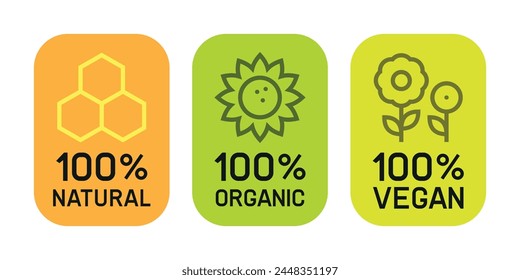 100% miel de abeja natural, cera de abejas, aceite de girasol puro orgánico, etiqueta de productos veganos