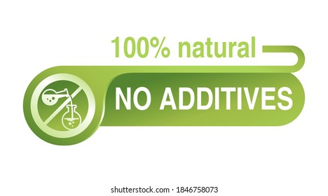 100 natural billet button - marking badge for healthy organic food, vegetarian nutrition - vector isolated emblem