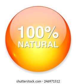 100% natural button