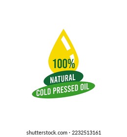 100% Natural Cold pressed oil logo