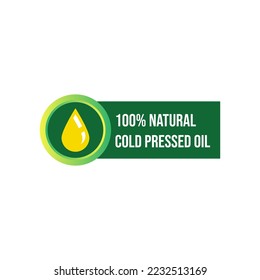 100% Natural Cold pressed oil logo
