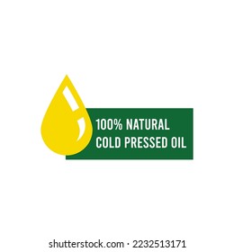 100% Natural Cold pressed oil logo