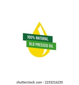 100% Natural Cold pressed oil logo