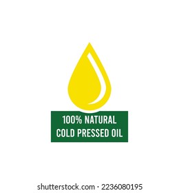 100% Natural Cold pressed oil logo