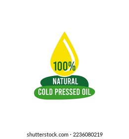 100% Natural Cold pressed oil logo