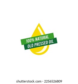 100% Natural Cold pressed oil logo