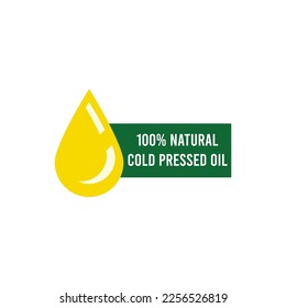 100% Natural Cold pressed oil logo