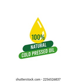 100% Natural Cold pressed oil logo