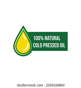 100% Natural Cold pressed oil logo