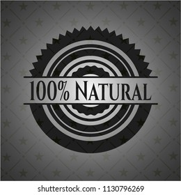 100% Natural dark emblem