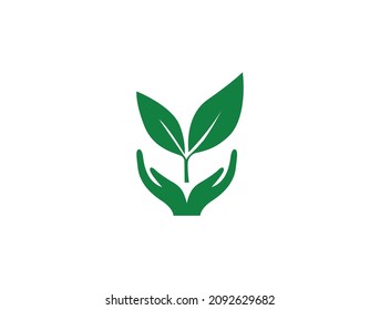 100% natural eco friendly and organic logo vector illustration