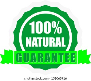 100 % Natural, icon vector
