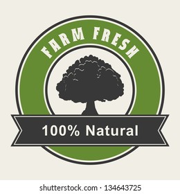 100% Natural label