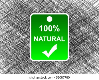 100 % NATURAL label
