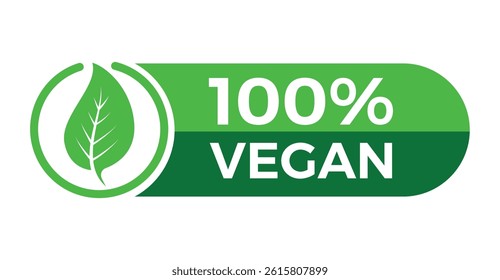 100% Natural Organic Label Sticker, Badge Stamp Vector Design