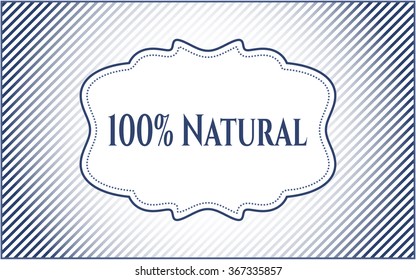 100% Afiche o tarjeta natural