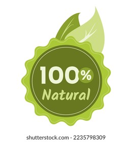 100% natural quality stamp medal with leaves