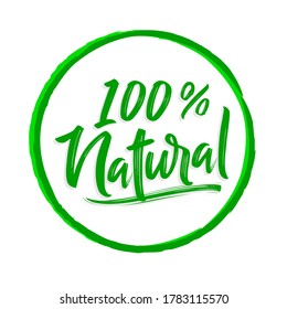 100% Natürliches, abgerundetes Vektordesign.