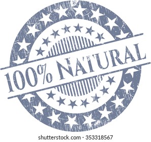 100% Natural rubber grunge stamp