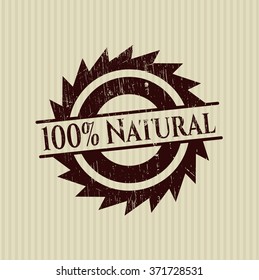 100% Natural rubber stamp
