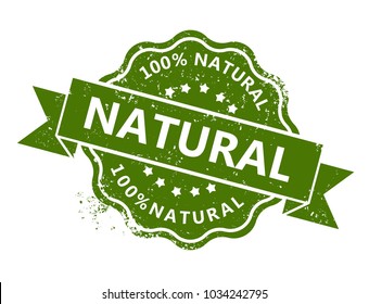 100% Natural Stamp
