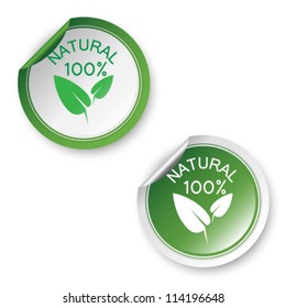 100% natural stickers