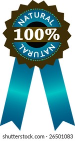 100% Natural, vector