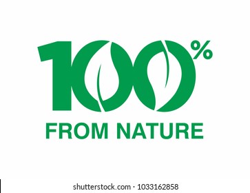 100% From Nature logo icon