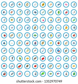 100 new icons set in isometric 3d style for any design vector illustration
