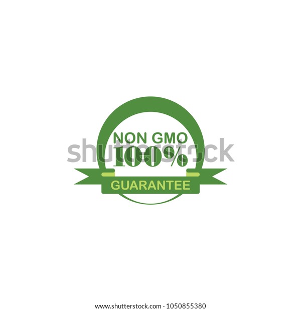100 Non Gmo Guarantee Labelcertificate Label Stock Vector Royalty Free 1050855380