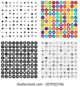 100 oceanology icons set vector in 4 variant for any web design isolated on white