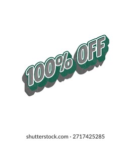 100% de descuento en diseño de Vector de negocios