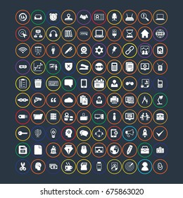 100 Office icons set