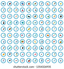 100 office work icons set in isometric 3d style for any design vector illustration