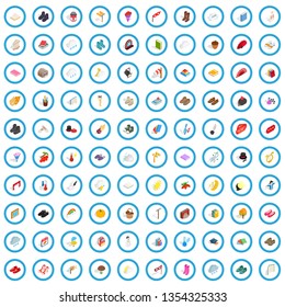 100 old icons set in isometric 3d style for any design vector illustration