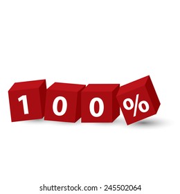100% on red box,eps10