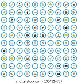 100 order icons set in flat style for any design vector illustration