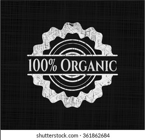 Emblema de tiza orgánica al 100%