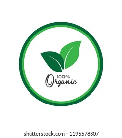 100% Organic Label 