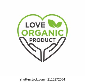 100% organic label sticker badge Vector, 100 percent organic stamp