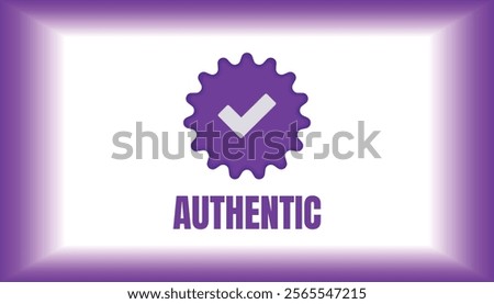 100% original and 100% authentic logo style with Blue Color Background
