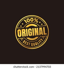 100% original gold product label

