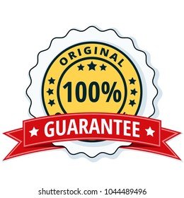 100% Original Guarantee label illustration