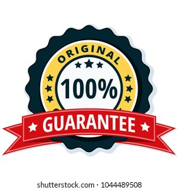 100% Original Guarantee label illustration