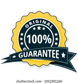 100% Original Guarantee label illustration