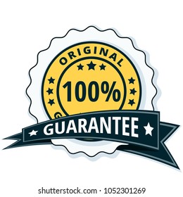 100% Original Guarantee label illustration