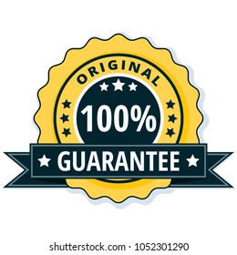 100% Original Guarantee label illustration